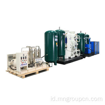 Generator pabrik oksigen dengan kemurnian tinggi untuk penggunaan medis